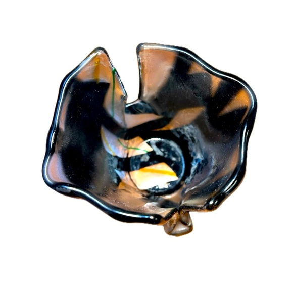 Glass Blown Murano Like, Colored Glass Art, Unbranded Gorgeous Piece - Picture 7 of 7